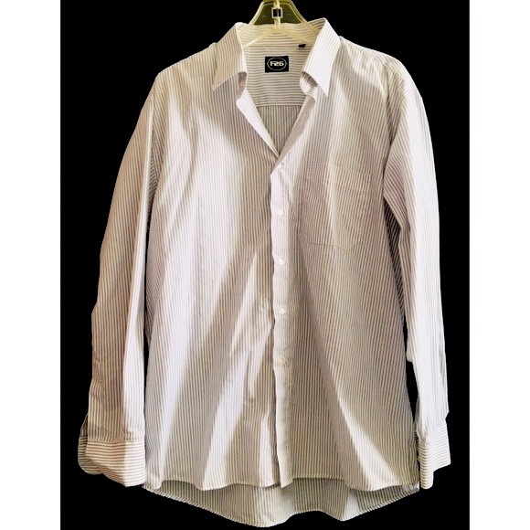 MEN GREY SHIRT PINSTRIPES - Picture 2 of 6